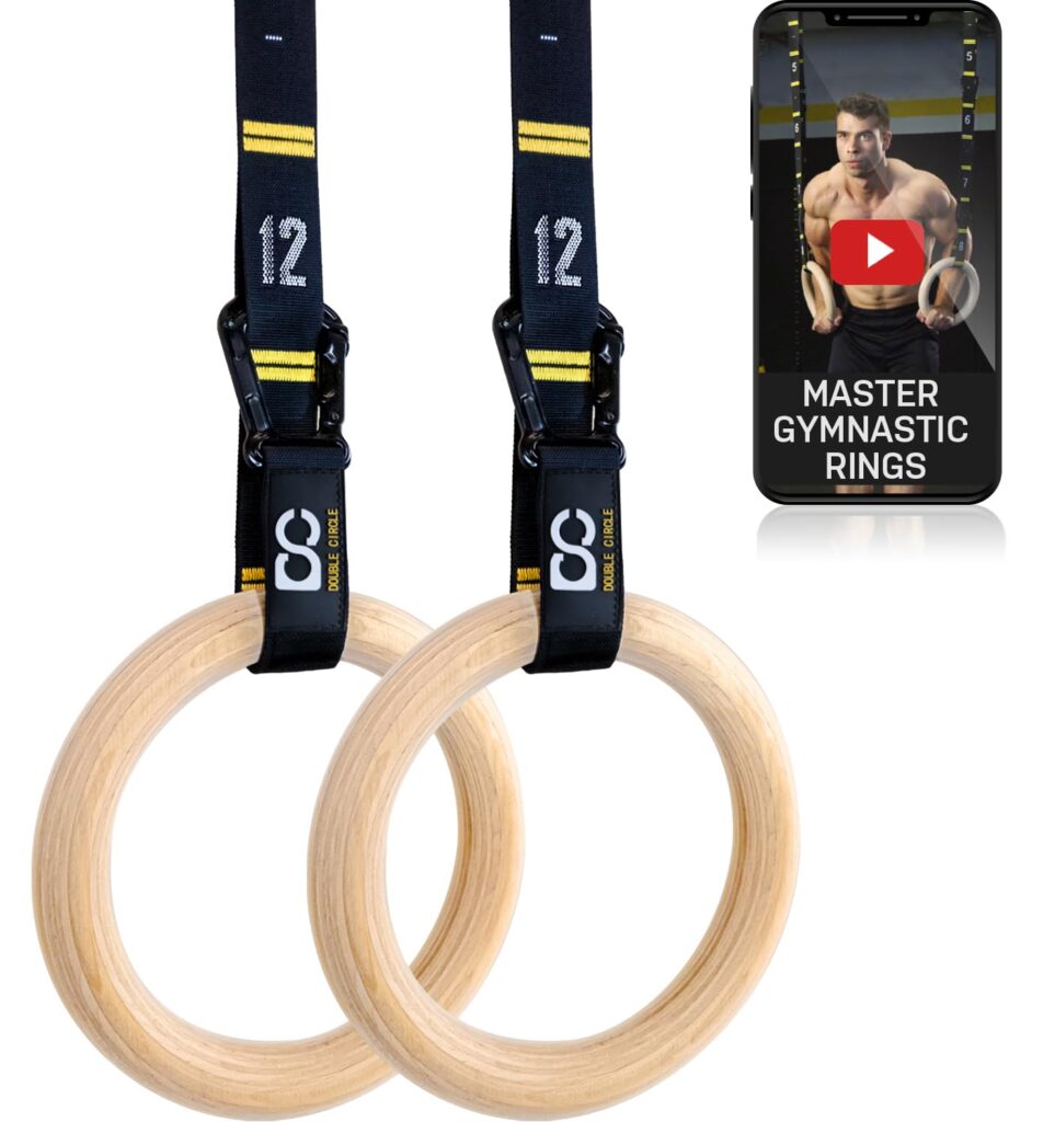 Double Circle Wood Gymnastics Rings Review — Best Gymnastic Rings for Home Calisthenics 2026 Review 154 Real 963x1024