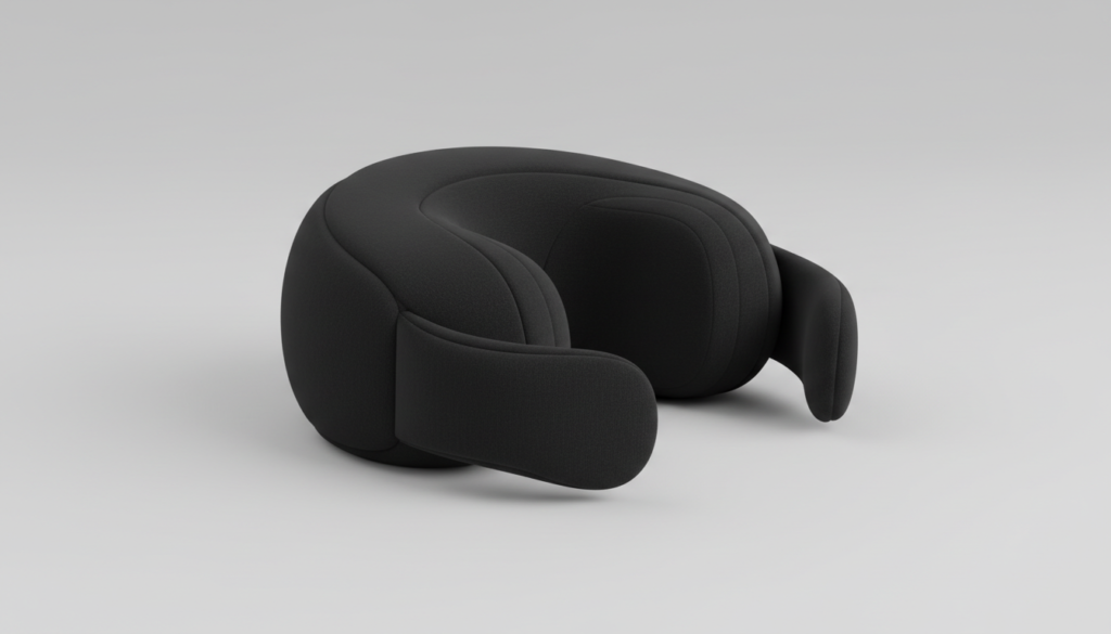Black Zyllion ZMA-13 shiatsu back and neck massager with padded arm straps
